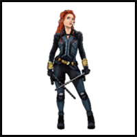 Let's Draw Black Widow!