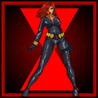 How to Draw Black Widow