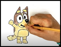 How to Draw Bingo (Bluey)