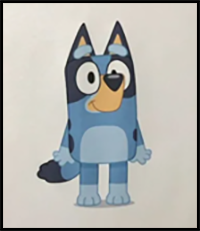 How to Draw Bluey!