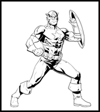 How to Draw Captain America