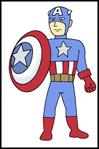 How to Draw Captain America