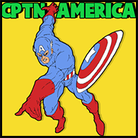 How to Draw Captain America from Marvel Comics with Drawing Lesson