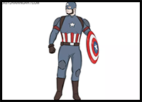 How to Draw Captain America