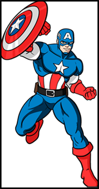 How to Draw Captain America