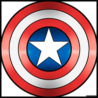 How to Draw Captain America's Shield