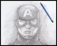 How to Draw Captain America | Sketch Saturday