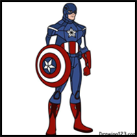 Captain America Drawing