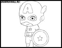 How to Draw Chibi Captain America