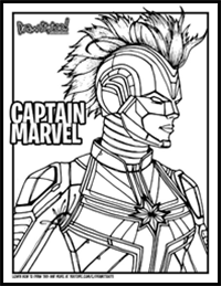 How to Draw CAPTAIN MARVEL (2019 Movie) Drawing Tutorial