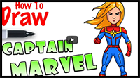 How to Draw Captain Marvel