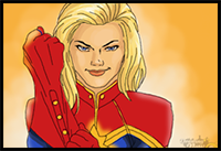 How to Draw Captain Marvel from Marvel