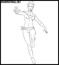 How to Draw Captain Marvel from Marvel