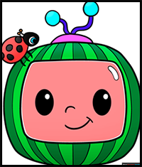 How to Draw the Cocomelon Logo Easy