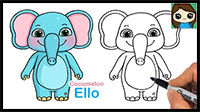 How to Draw Ello Elephant | CoComelon