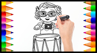 How to Draw Bella from Cocomelon Nursery Rhymes & Kids Songs | Drawings for Children