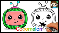 How to Draw the Cocomelon Logo Easy