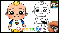 How to Draw JJ | Cocomelon