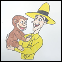 How to Draw George and the Man in the Yellow Hat