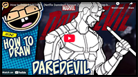 How to Draw DAREDEVIL (Netflix Daredevil Season 2) Drawing Tutorial