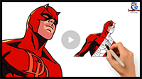 How to Draw Daredevil Marvel - Matt Murdock Art Tutorial
