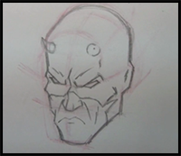 How to Draw Daredevil: Head