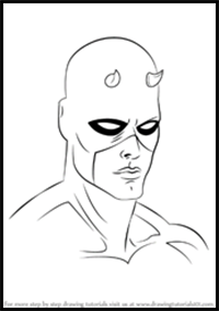 How to Draw Daredevil Face