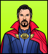 How to Draw Doctor Strange Step by Step [Draw and Color]