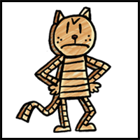 How to Draw Flat Petey