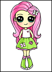 How to Draw Fluttershy | My Little Pony Equestria Girls
