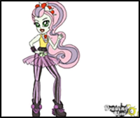 How to Draw Violet Blurr from My Little Pony Equestria Girls