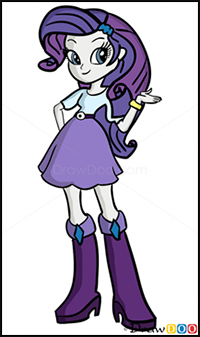 How to Draw Rarity, Equestria Girls