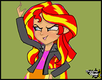 How to Draw Sunset Shimmer from My Little Pony Equestria Girls
