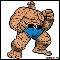 How to Draw The Thing (Fantastic Four)