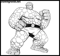 How to Draw the Thing from Fantastic Four
