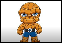 How to Draw the Thing from Fantastic 4