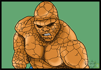 How to Draw Thing from Fantastic 4