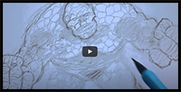 How to Draw The Thing (Fantastic 4)