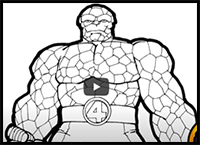 How to Draw Thing (Marvel Heroes), Fantastic Four