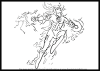 How to Draw The Human Torch