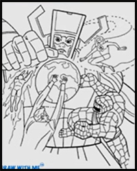 EASIEST Way to Draw The FANTASTIC FOUR Comic Cover | Step By Step|