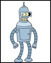 How to Draw Bender | Futurama