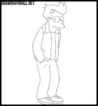 How to draw Fry from Futurama