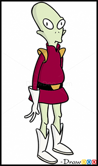 How to Draw Kit Kroker, Futurama