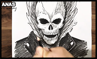 How to Draw Ghost Rider | Drawing Tutorial