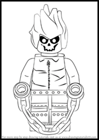 How to Draw Lego Ghost Rider