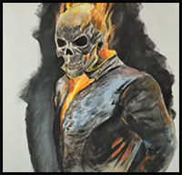 How to Draw GHOST RIDER