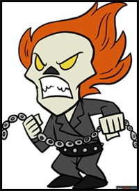 How to Draw a Ghost Rider