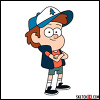 How to Draw Dipper Pines