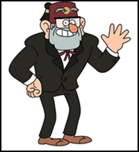 How to Draw Grunkle Stan